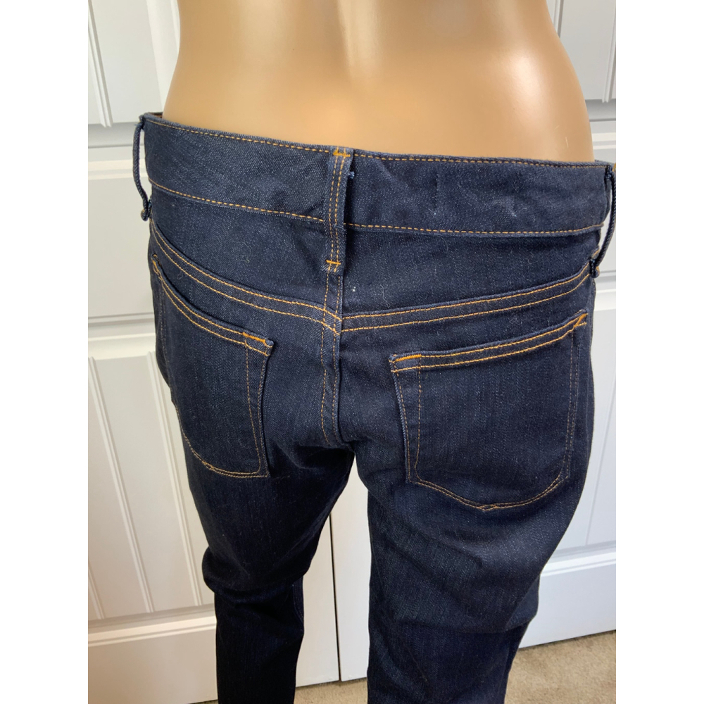 Gap Womens Jeans Size 28 Dark Blue Denim Cropped Straight Leg‎ Preppy Y2K Casual - Picture 7 of 15